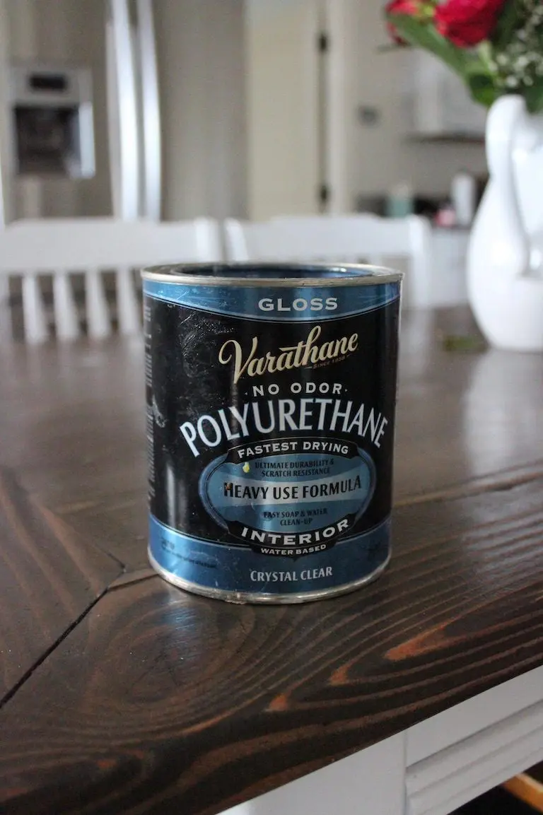 polyurethane on a table