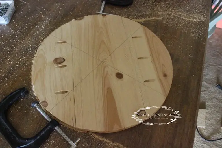 A circle of wood