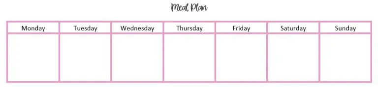 meal plan