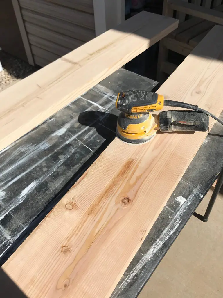 Sanded boards for shelves