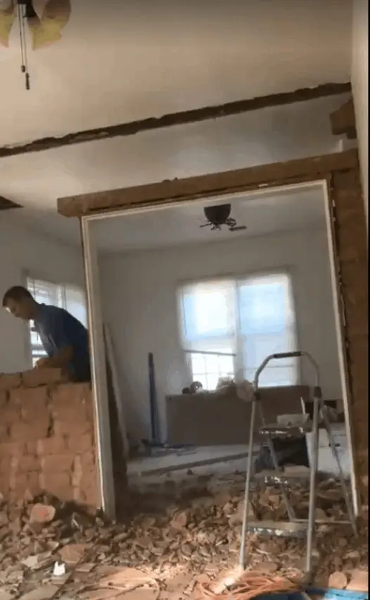 House being renovated