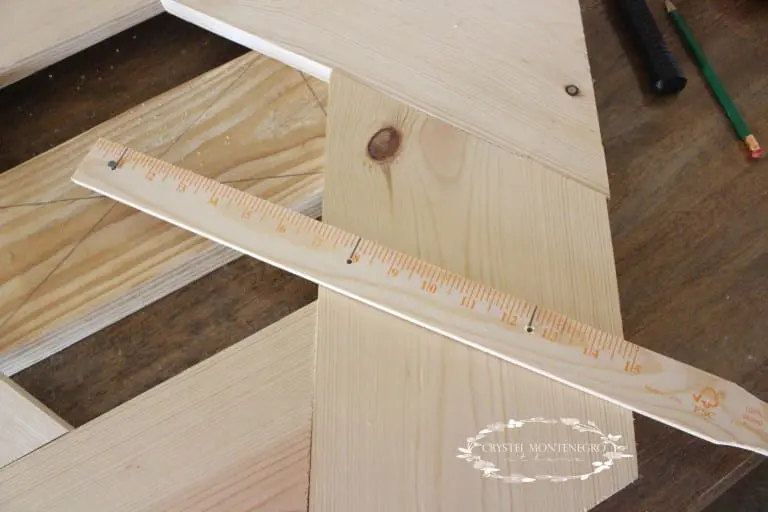 Ruler on top of some wood