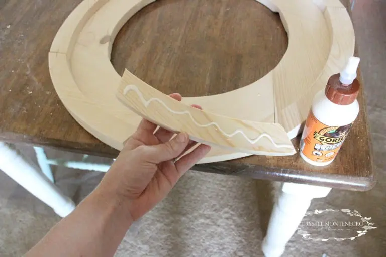 Glue on top of some wood