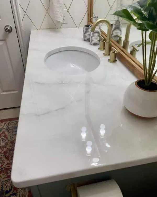 Epoxy marble counter top