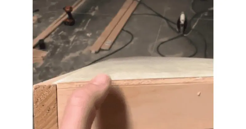 mitered floating shelf