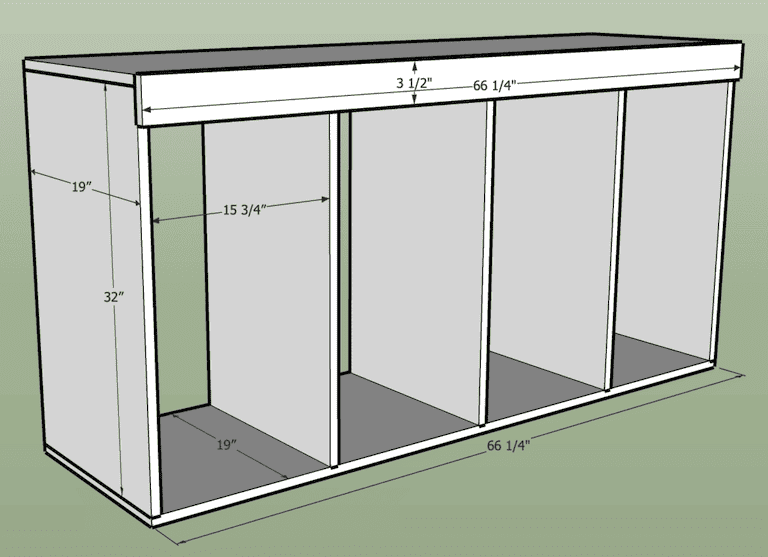 sketch up plan for a cabinet
