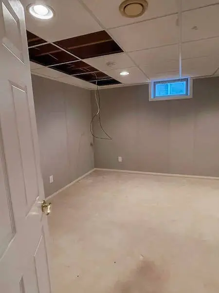 Old basement inside a house in omaha