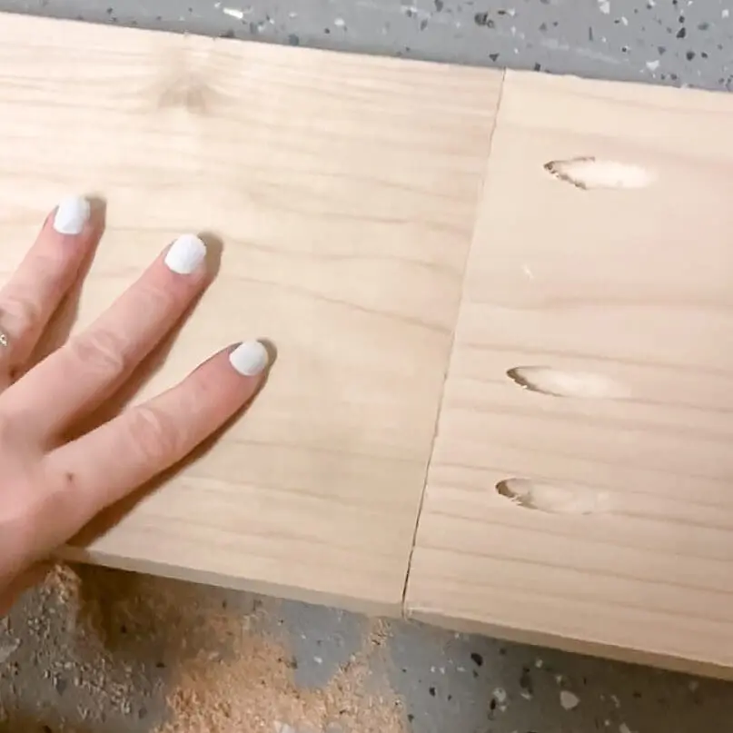 pocket holes in poplar wood