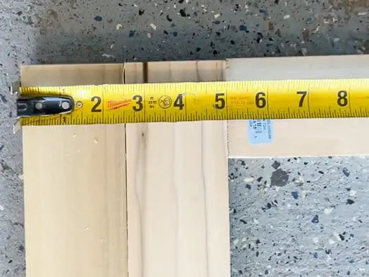 Measurements of a shaker style cabinet door