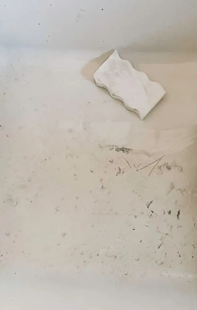 how to clean cast iron sink