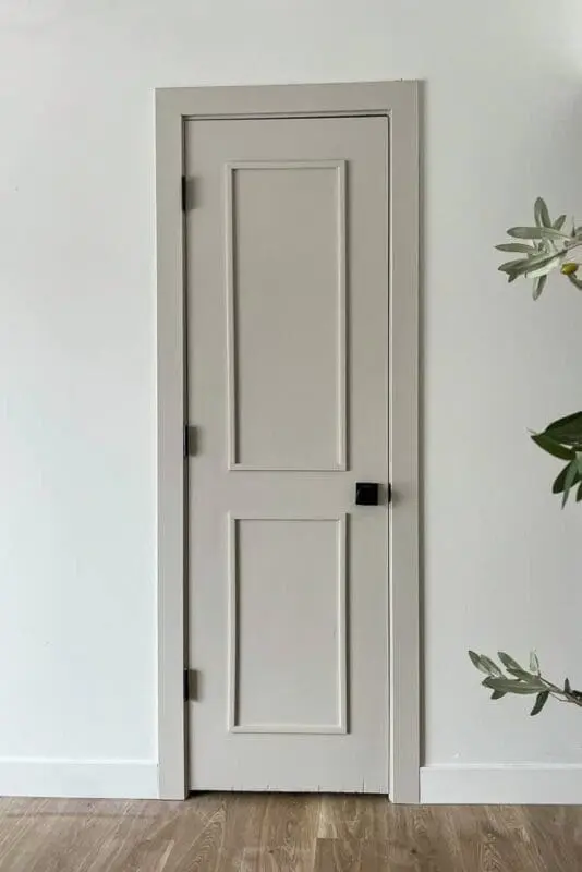 Modern DIY closet door makeover