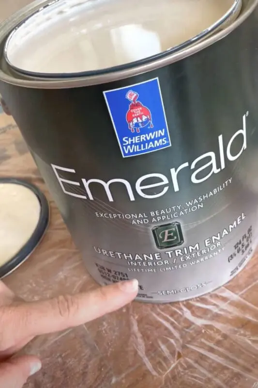 Sherwin Williams Emerald Urethane Trim Enamel.