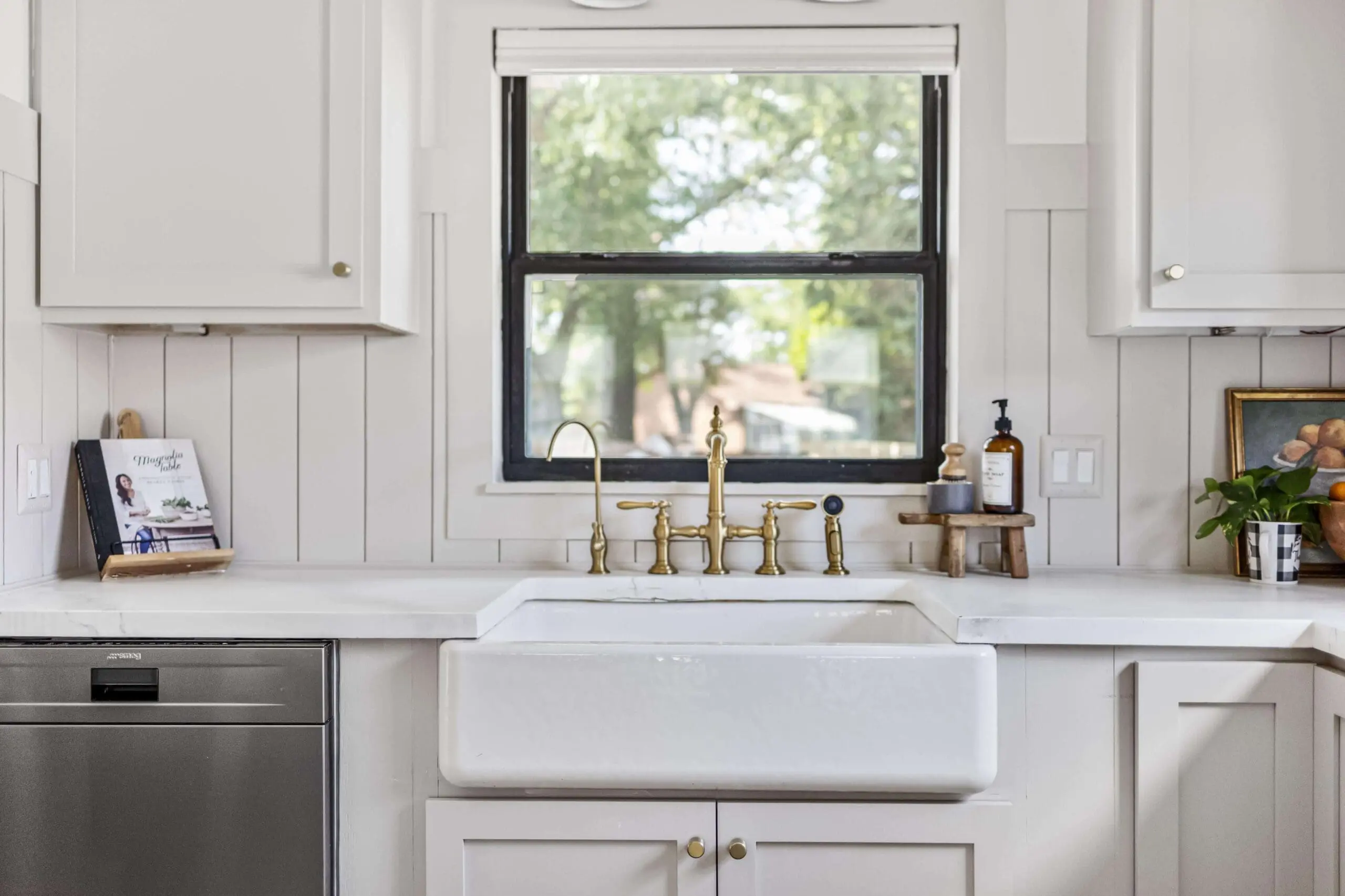 Finished kitchen after DIY kitchen remodel.