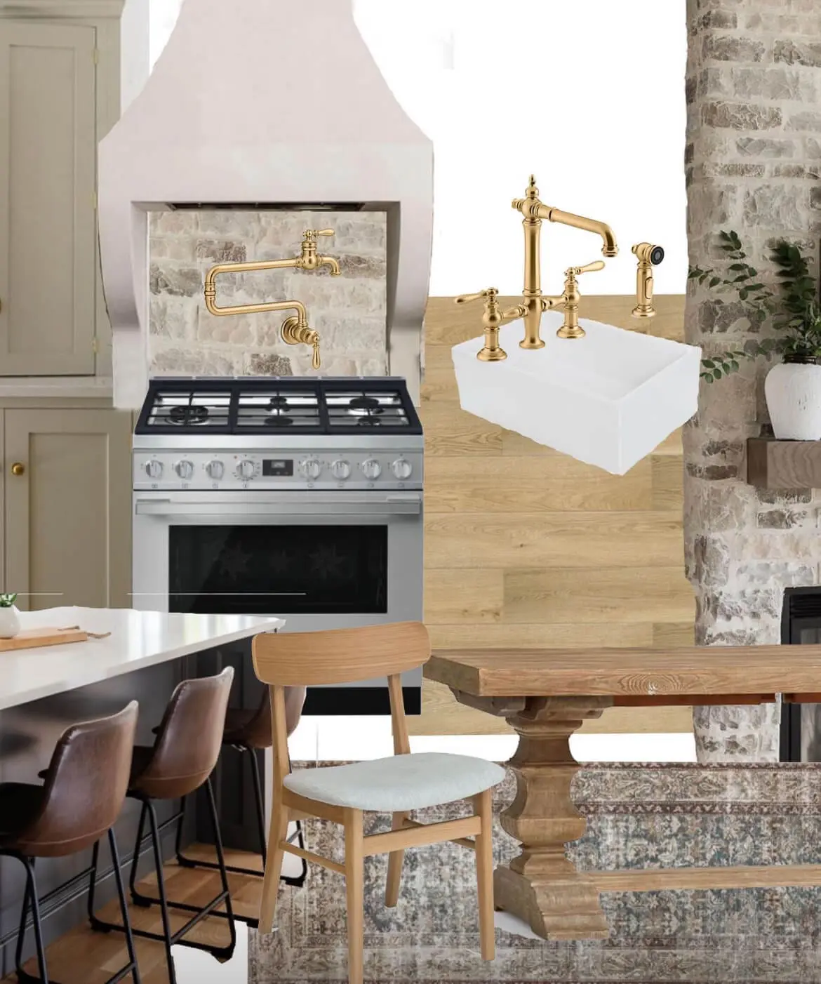 Mood board for kitchen remodel