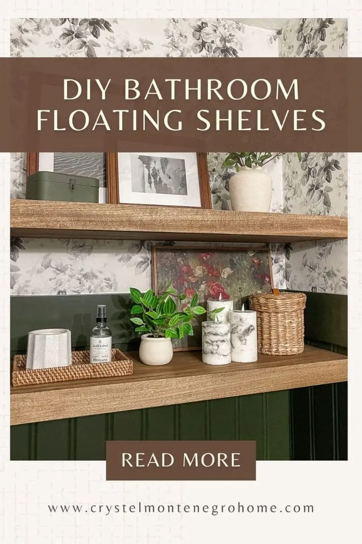 Create More Space in Your Bathroom with These Easy DIY Floating Shelves