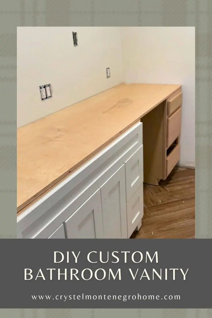 Step by Step DIY Bathroom Vanity from Cabinets Vanity