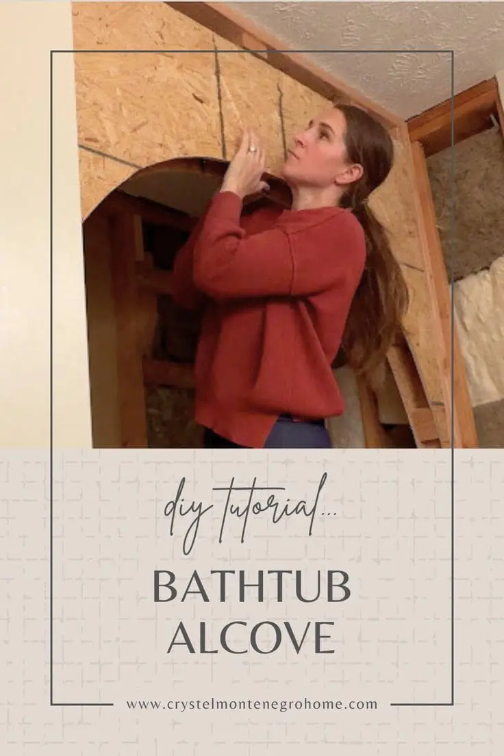 Step by Step Tutorial for an Arched Bathtub Alcove