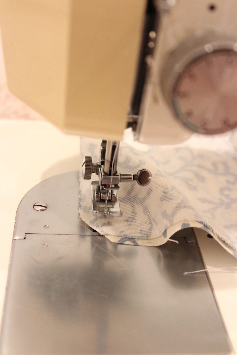Sewing machine and fabric