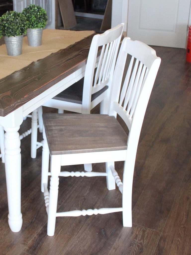 two kitchen chairs