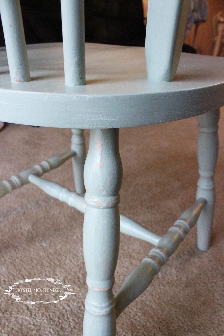 Painted chair legs