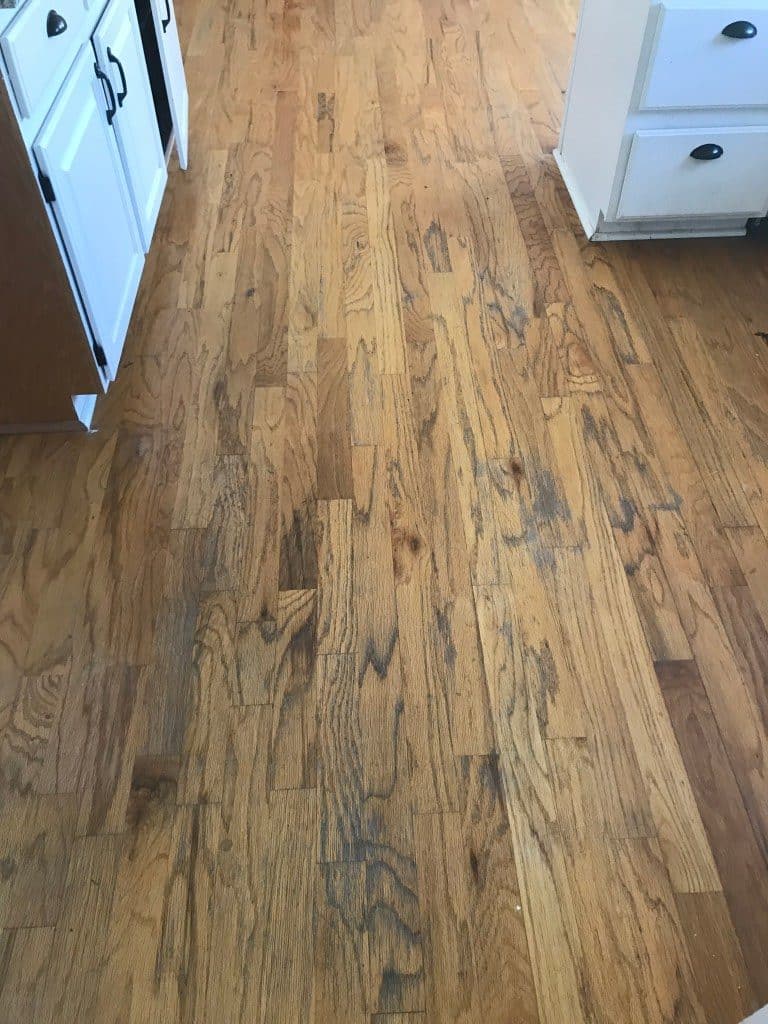 Wood floor in kitchen
