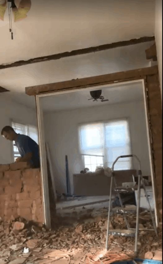 House being renovated