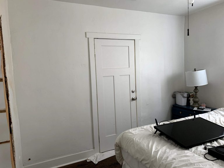 Door inside a bedroom