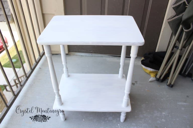White end table