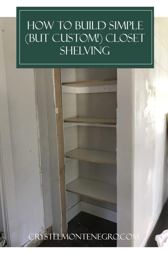 How to Build SIMPLE Closet Shelving