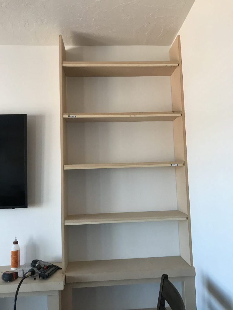 Bookshelf out of MDF