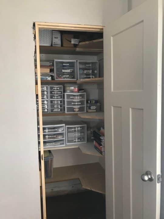 Closet shelves