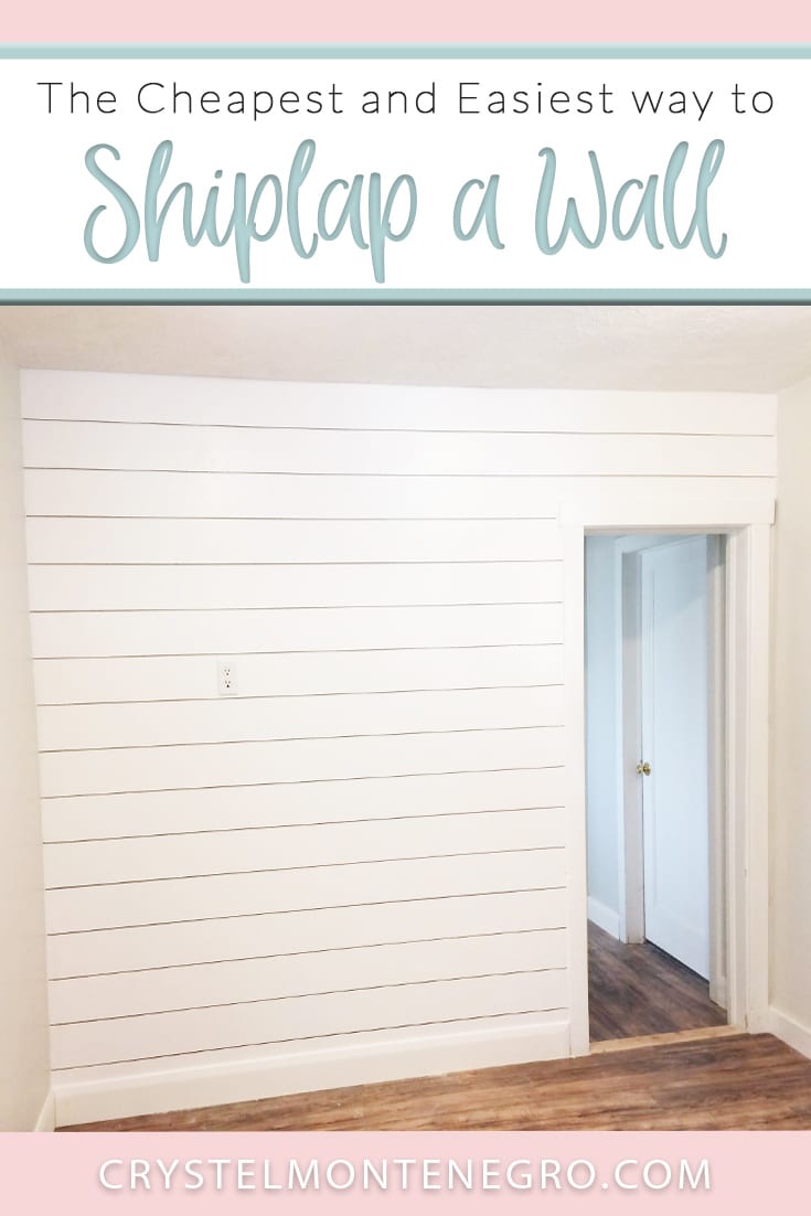 CHEAP and EASY Way to Shiplap a Wall