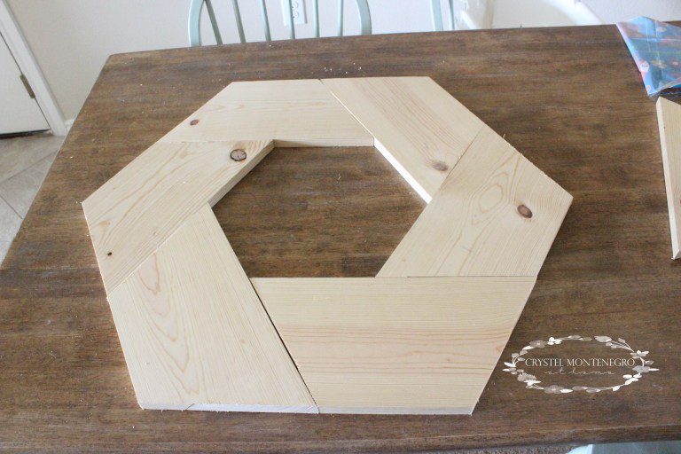 Hexagon out of wood
