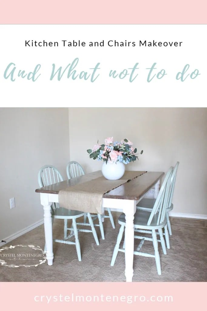 Oak Chairs and Kitchen Table Makeover - And What Not to Do