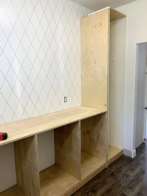 Cabinetry made out of plywood