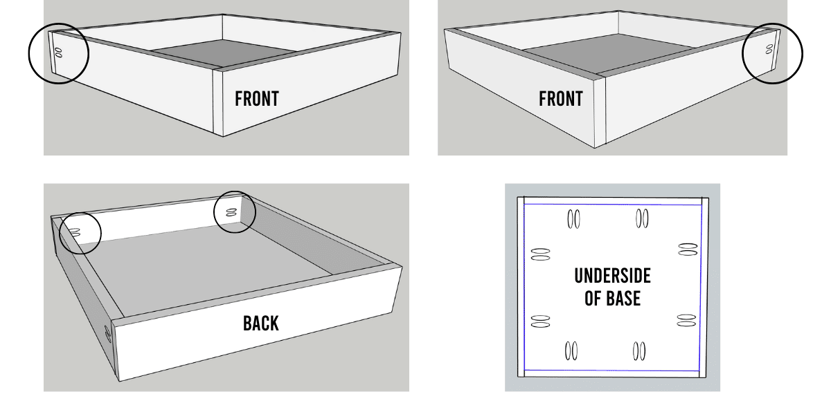 Sketchup image of a drawer