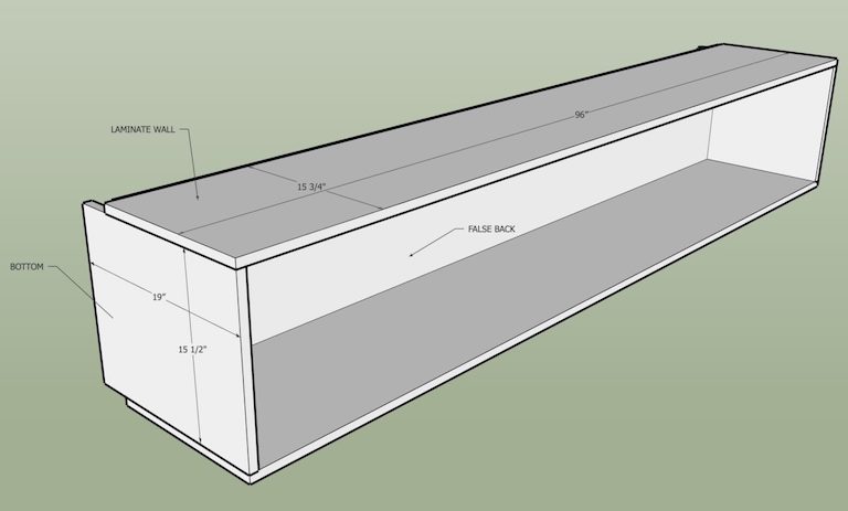 sketch up plan for a cabinet
