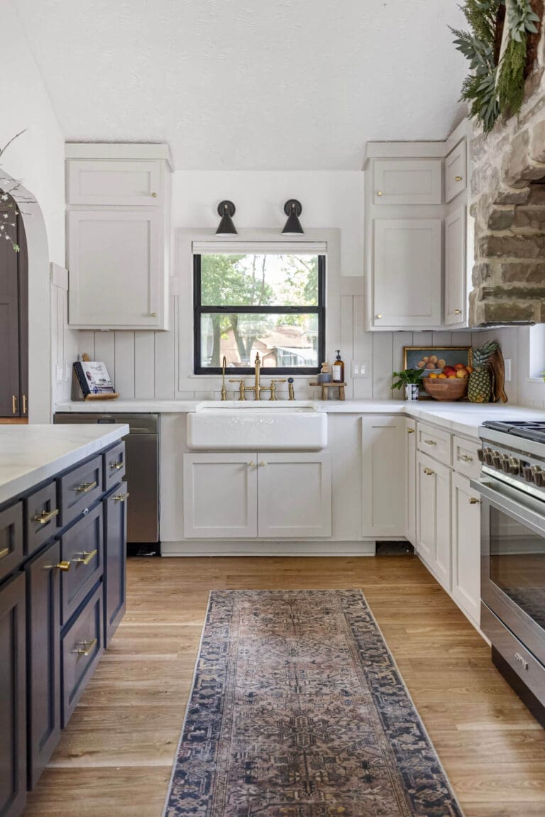Affordable Kitchen Remodel Using Stock Cabinets and DIY Doors | Crystel ...