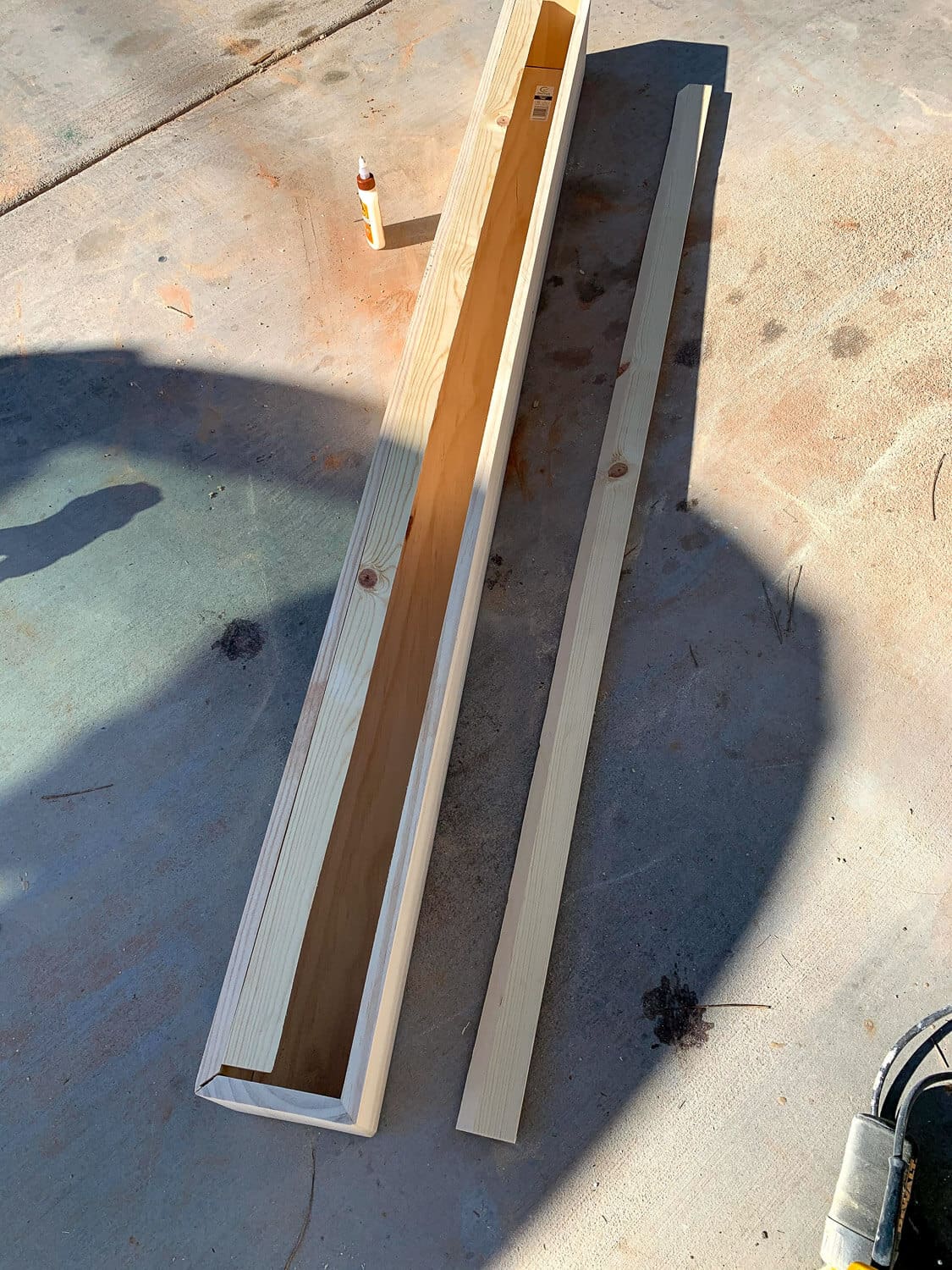 French cleat showing 45-degree angled cut for hanging system