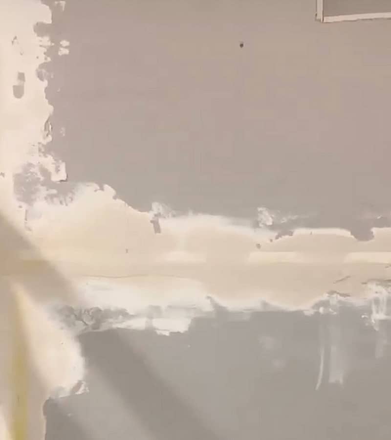 joint compound on drywall