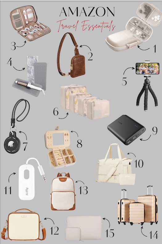 Image of 15 travel items to help you stay organized