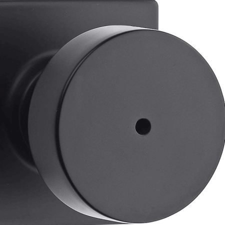 black modern door knob