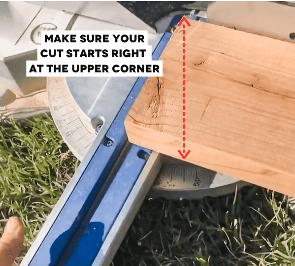 how to miter a border for a front porch