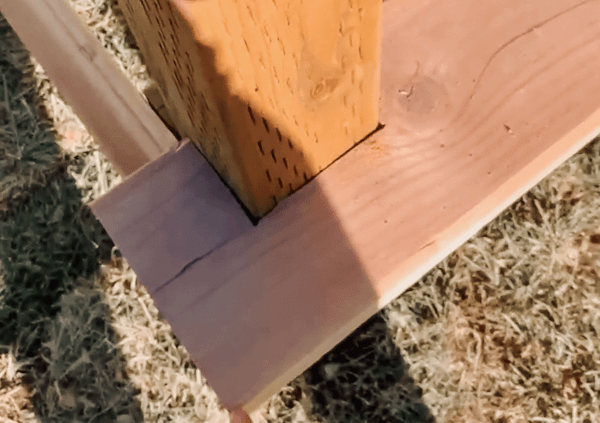 wood fit together for a deck