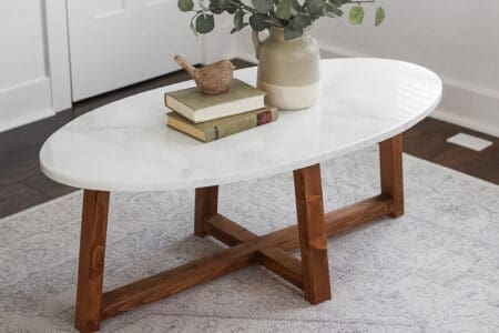 Beautiful DIY Marble Coffee Table | Crystel Montengro Home