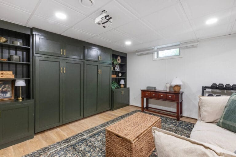 How We Built a Horizontal Murphy Bed in Our Basement | Crystel ...