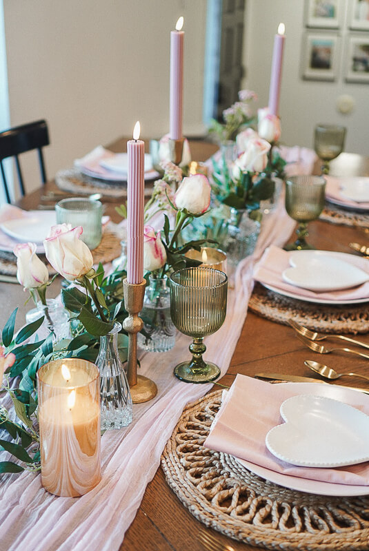 Galentine's Day Party Ideas tablescape
