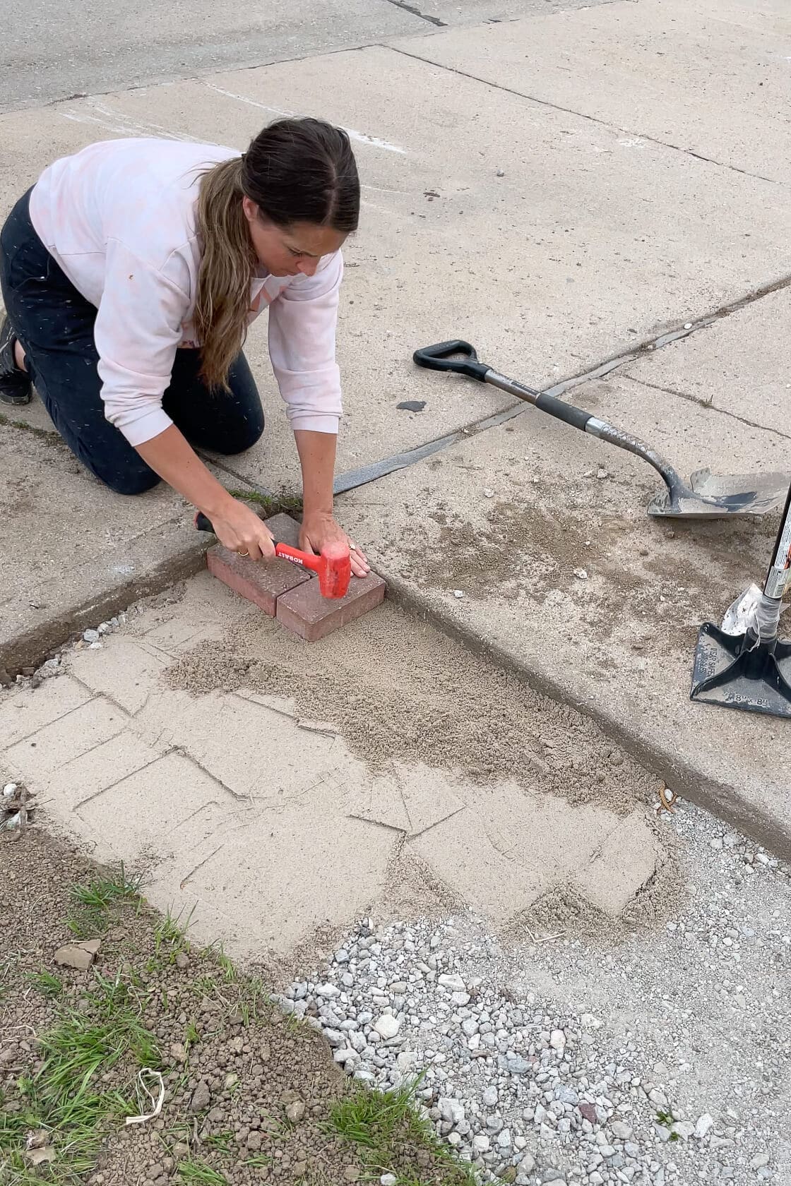 DIY Paver Driveway Extension | Crystel Montenegro Home