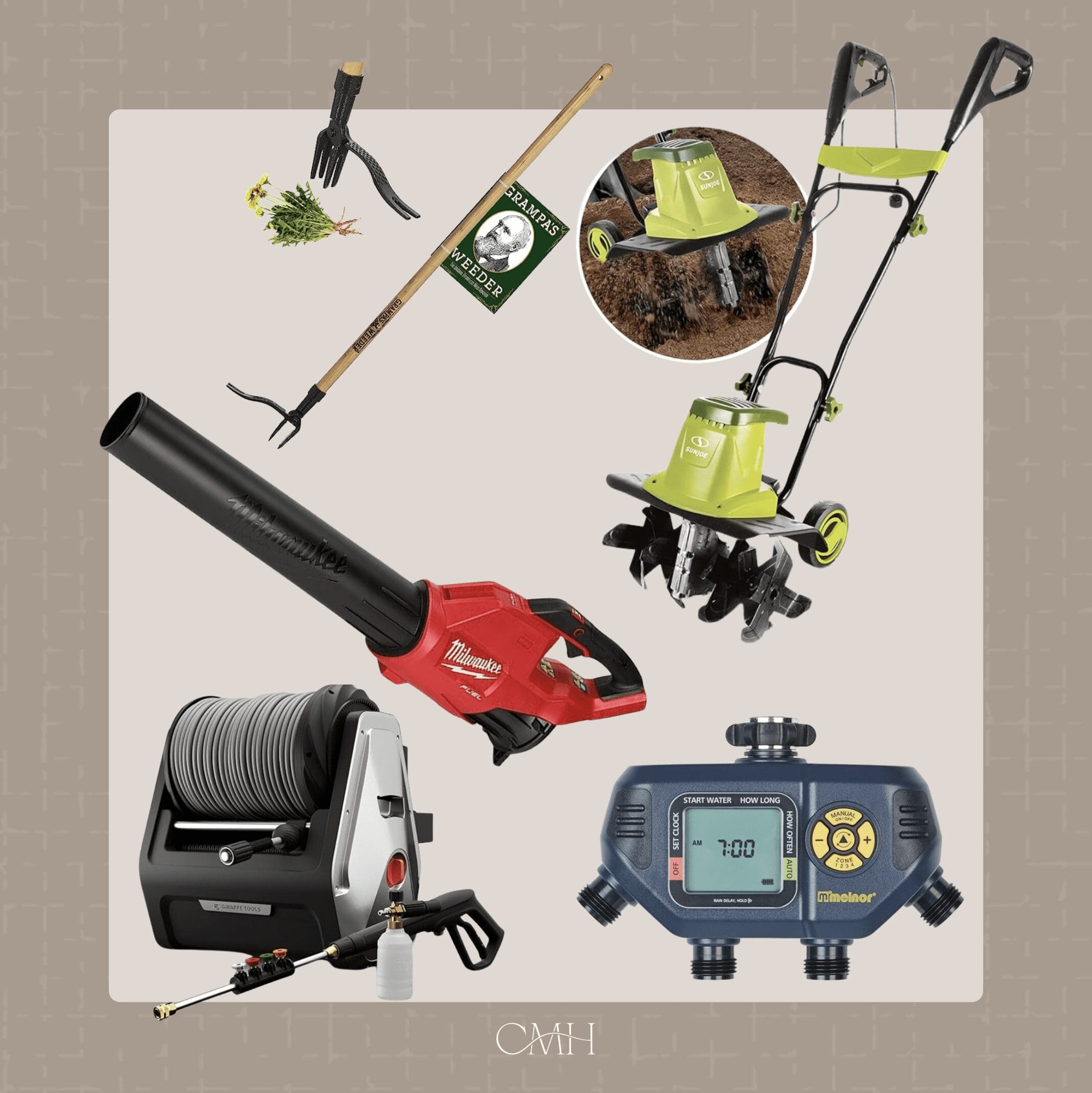 All of my my must-have yard tools.