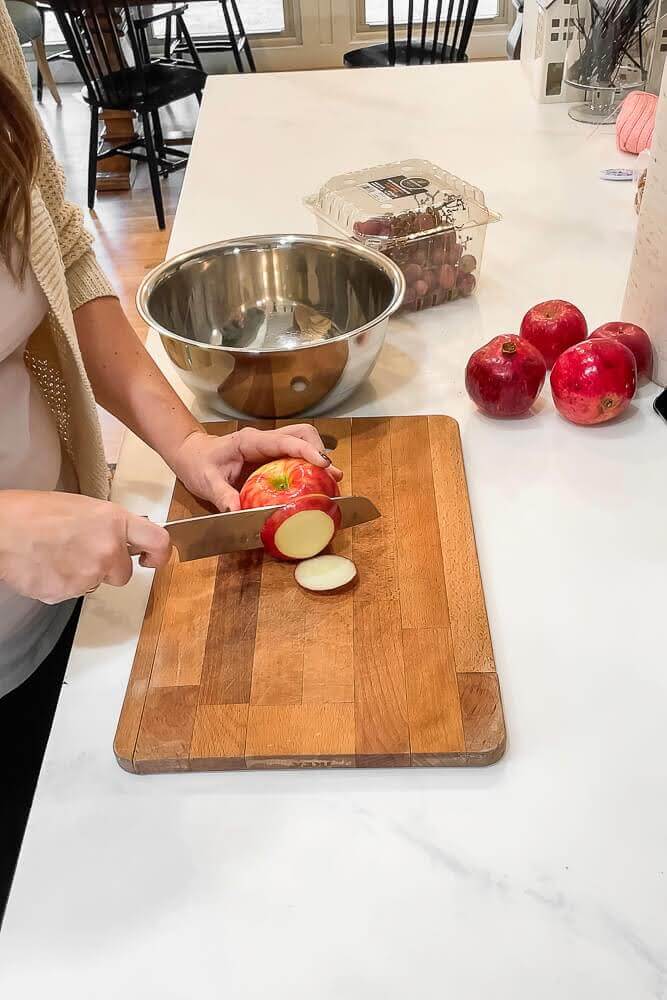 How to prep apples ahead of time without turning brown. 